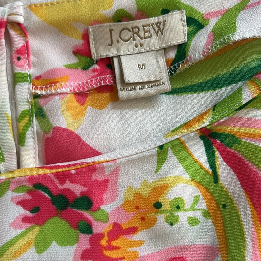 J. Crew summer floral top M - Picture 3 of 4